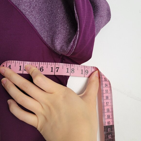 Adidas Purple Pink Long Sleeve Pullover Mock Neck Layering Top Size Small - Picture 8 of 11